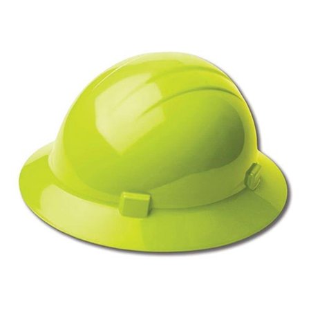 K TAY DESIGNS Hi-Viz Full Brim Hard Safety Helmet Lime K 1115115